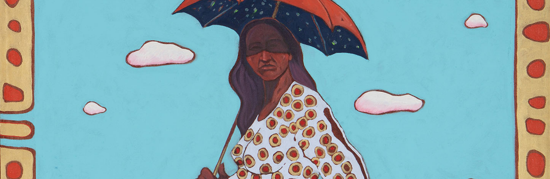 Grandmother Gestating Father and the Washita River Runs Ribbon-Like