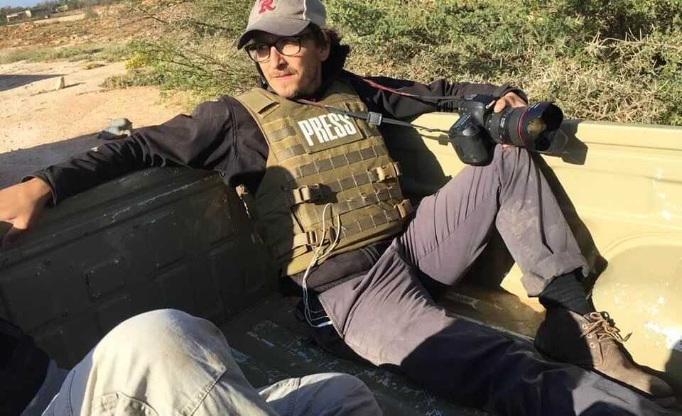 A film still from Armed With only a Camera: The Life and Death of Brent Renaud