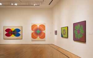 Installation photograph of the exhibition Paul Reed: A Retrospective, at the Oklahoma City Museum of Art, November 22, 2025-April 12, 2026, © Paul and Esther Reed Trust, photo © Oklahoma City Museum of Art
