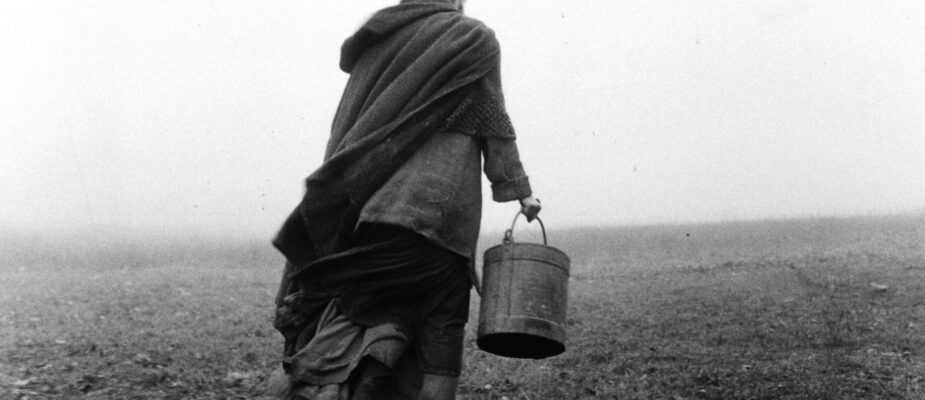 A film still from The Turin Horse by Bela Tarr