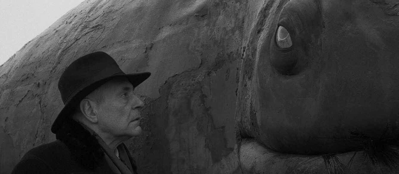 A film still from Werckmeister Harmonies by Bela Tarr.