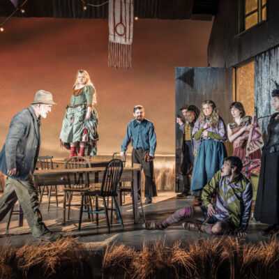 The cast of The Playboy of the Western World at the National Theatre. (c) Marc Brenner