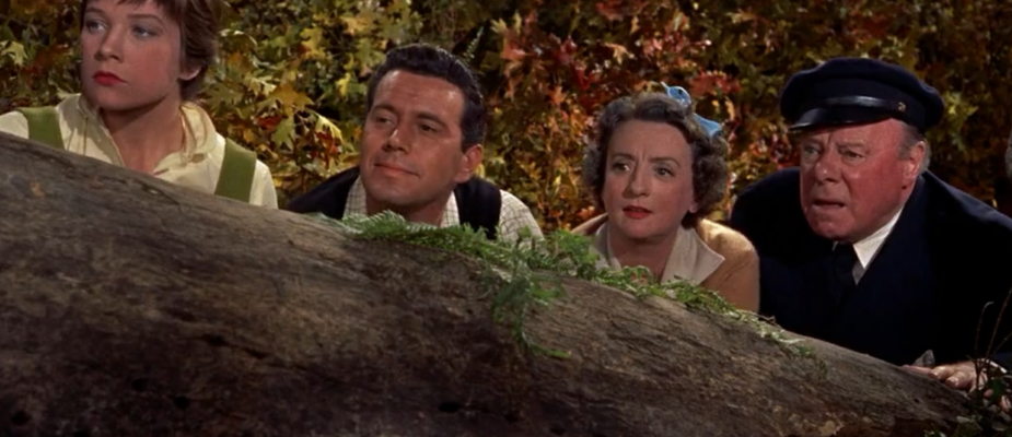 A film still from Alfred Hitchcock's The Trouble With Harry