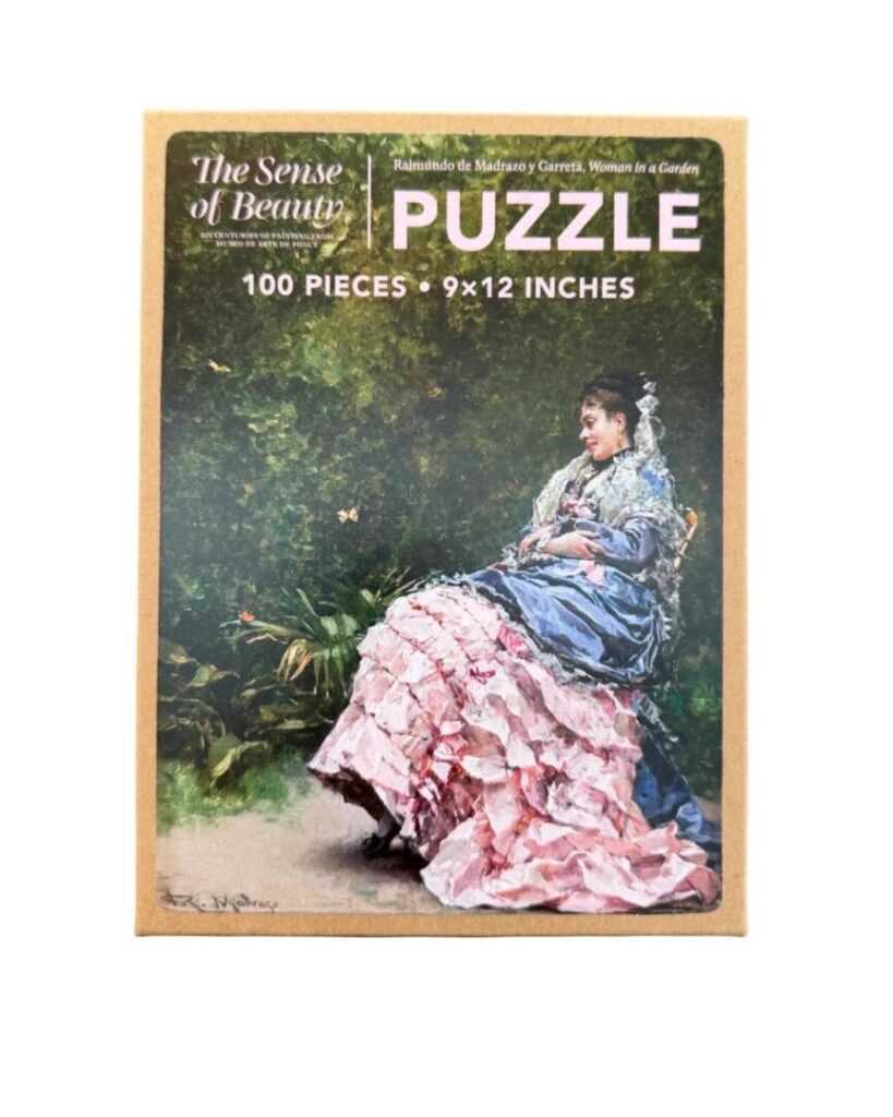 woman in a garden puzzle woman in a garden puzzle