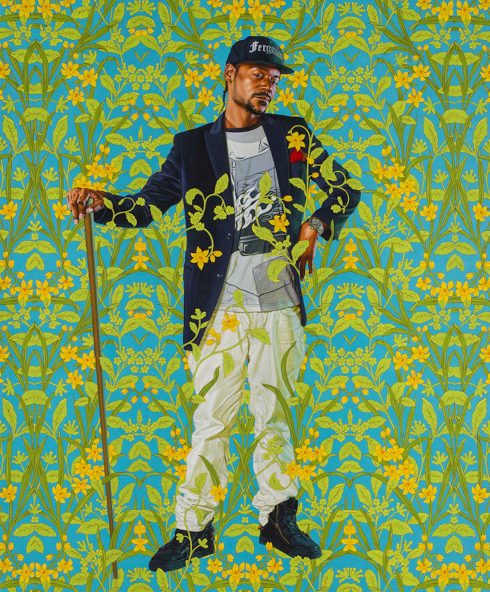 Kehinde Wiley (American, b. 1977). Jacob de Graeff, 2018. Oil on canvas. Oklahoma City Museum of Art. Museum purchase with funds from the Carolyn A. Hill Collections Endowment and the Pauline Morrison Ledbetter Collections Endowment, 2018.103. Courtesy of the artist and Roberts Projects, Los Angeles California. Photo: Jean-Paul Torno, courtesy of Saint Louis Art Museum © Kehinde Wiley.